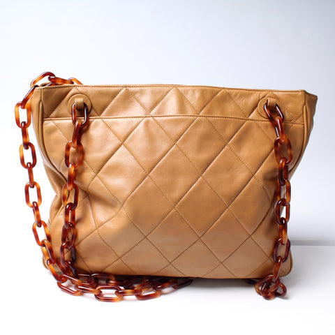 Quilted Lambskin Tortoise Shell Straps