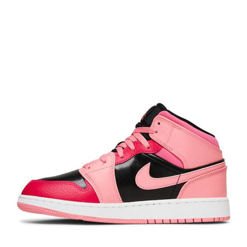 NIKE AIR JORDAN 1 MID PINK CORAL CHALK (NEW)