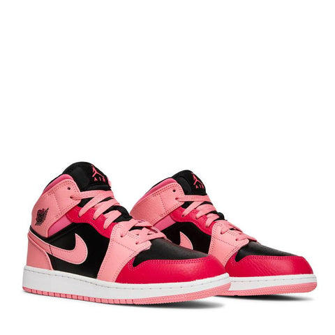 NIKE AIR JORDAN 1 MID PINK CORAL CHALK (NEW)