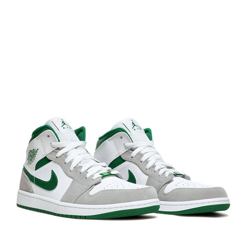 NIKE AIR JORDAN1 MID SE GREY GREEN (NEW) - -