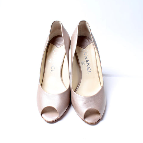 CC Open Toe Pumps Size 38.5