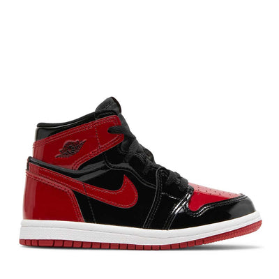 NIKE AIR JORDAN1 HIGH PATENT BRED TODDLER (NEW) -