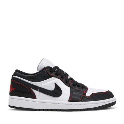 NIKE AIR JORDAN1 LOW SE UTILITY WHITE BLACK GYM RED W (NEW) -