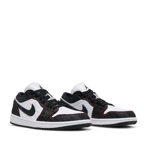 NIKE AIR JORDAN1 LOW SE UTILITY WHITE BLACK GYM RED W (NEW) -