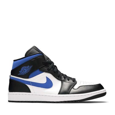 NIKE AIR JORDAN1 MID BLACK RACER BLUE WHITE (NEW) -