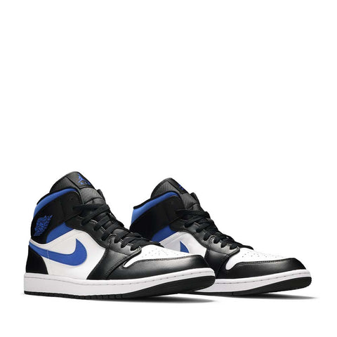 NIKE AIR JORDAN1 MID BLACK RACER BLUE WHITE (NEW) -