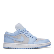 NIKE AIR JORDAN1 LOW WMNS UNIVERSITY BLUE FOOTBALL GREY (NEW)