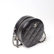 Round Clutch With Chain Lambskin 30M