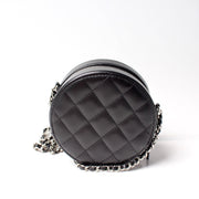 Round Clutch With Chain Lambskin 30M