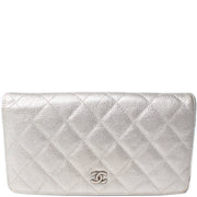 CC Quilted Caviar Yen Wallet