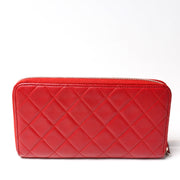 CC Long Zip Around Wallet Lambskin 14M