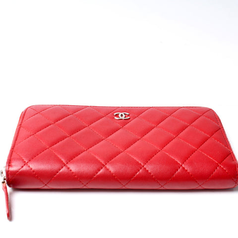 CC Long Zip Around Wallet Lambskin 14M