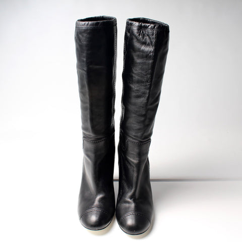 CC Logo Wedge Boots Size 40