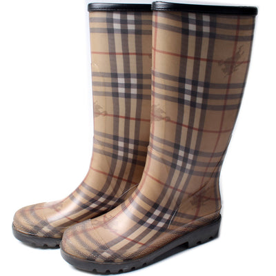 Rain Boots Haymarket Check Size 40