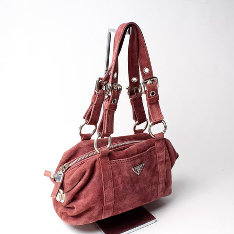 Suede Small Shoulder Bag