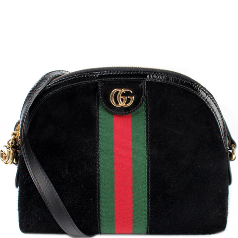 499621 Ophidia GG Suede Small Crossbody