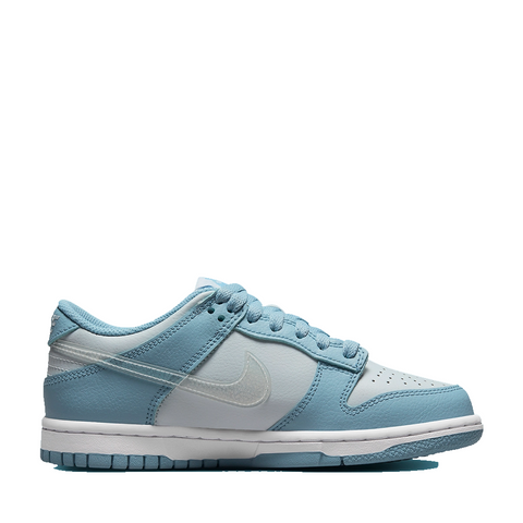 NIKE DUNK LOW GS CLEAR BLUE SWOOSH (NEW)