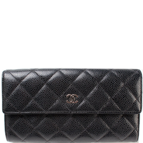 CC Caviar Long Wallet