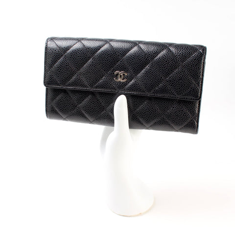 CC Caviar Long Wallet