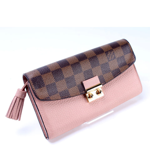 Croisette Long Wallet Damier Ebene