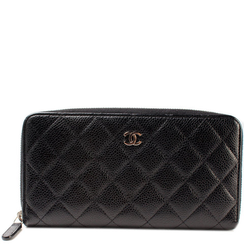 CC Caviar Wallet Small Zip Around