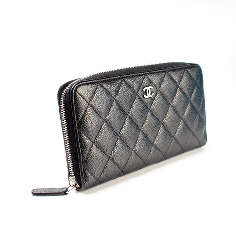 CC Caviar Wallet Small Zip Around