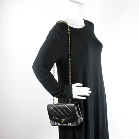 Diana Flap Small Lambskin