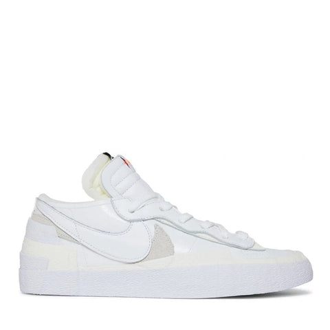 NIKE SACAI LOW BLAZER WHITE PATENT LEATHER (NEW) -