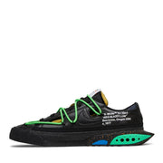 NIKE X OFF WHITE BLAZER LOW BLACK ELECTRO GREEN (NEW)