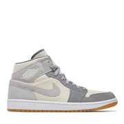 NIKE AIR JORDAN1 MID SE COCONUT MILK PARTICLE GREY (NEW)