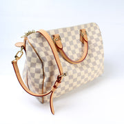 Speedy 30 Damier Azur Bandouliere