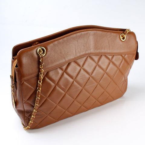 Quilted Vintage Large Shoulder Bag