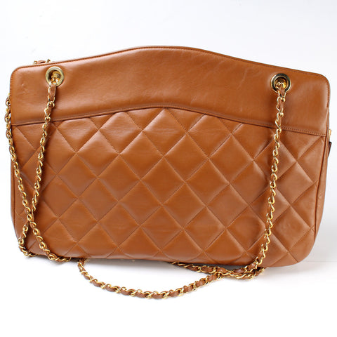 Quilted Vintage Large Shoulder Bag