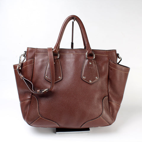 Vitello Daino Side Pocket Leather Tote