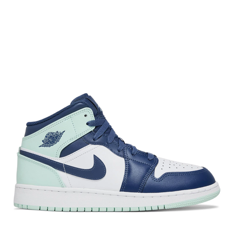 NIKE AIR JORDAN1 MID BLUE MINT GS (NEW)