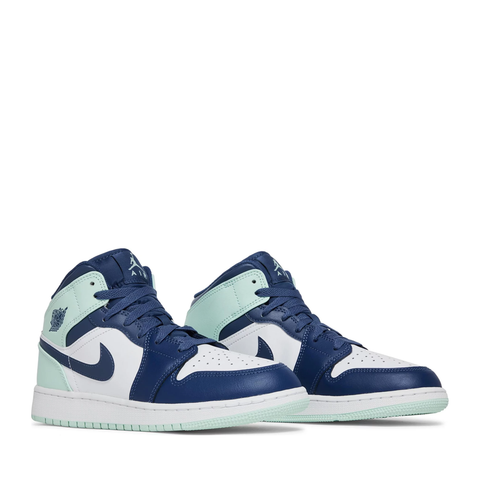 NIKE AIR JORDAN1 MID BLUE MINT GS (NEW)