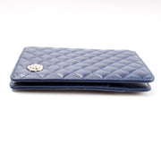 Camellia Passport Holder Quilted Lambskin