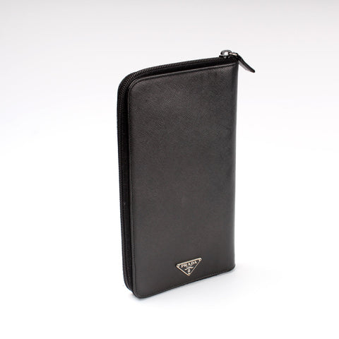 Saffiano Zip Organizer Wallet