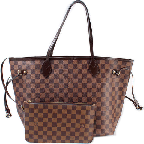 Neverfull With Wallet MM Damier Ebene