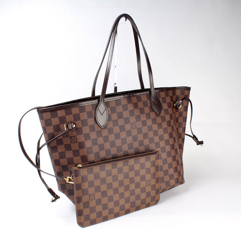 Neverfull With Wallet MM Damier Ebene