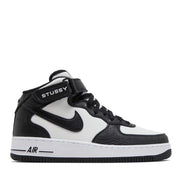 NIKE X STUSSY AIR FORCE 1 MID LIGHT BONE BLACK (NEW)