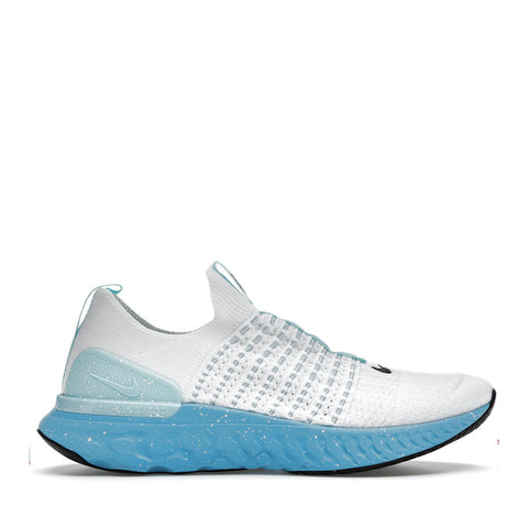 NIKE REACT PHANTOM RUN FLYKNIT 2 WHITE GLACIER BLUE (NEW)