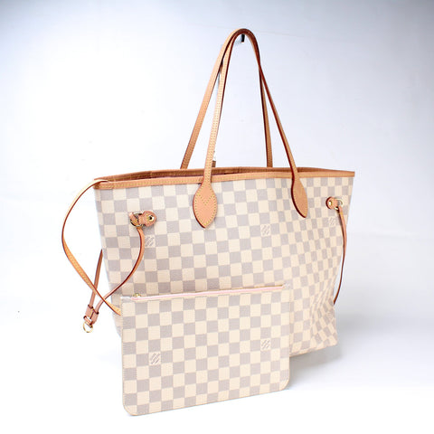 Neverfull w/Wallet MM Damier Azur