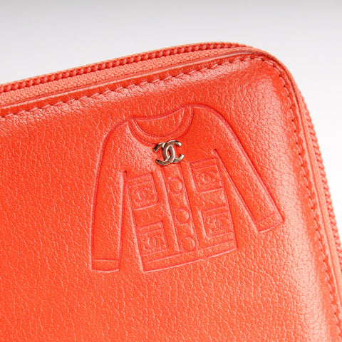 Zip Around CC Jacket Motif Wallet