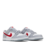 NIKE DUNK LOW GS WHITE GREY RED (NEW)