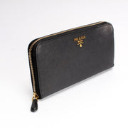 Saffiano Zip Around Wallet