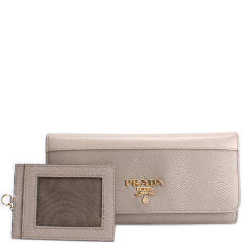 Saffiano Chain Wallet