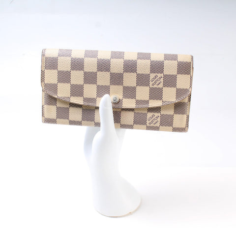 Emilie Wallet Damier Azur