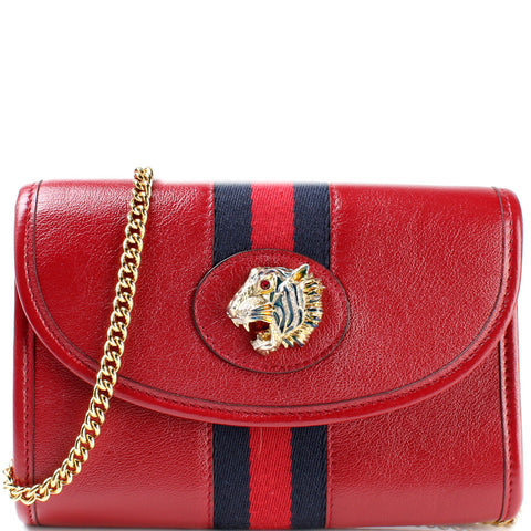 573797 Rajah Web Mini Bag Leather