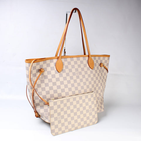 Neverfull w/Wallet MM Damier Azur